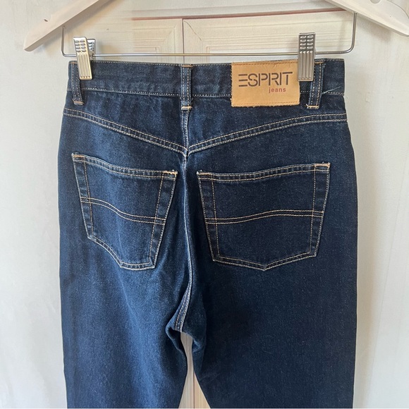 Vtg. ESPRIT Y2K Dark Denim High Waist Mom Jeans - Picture 7 of 9